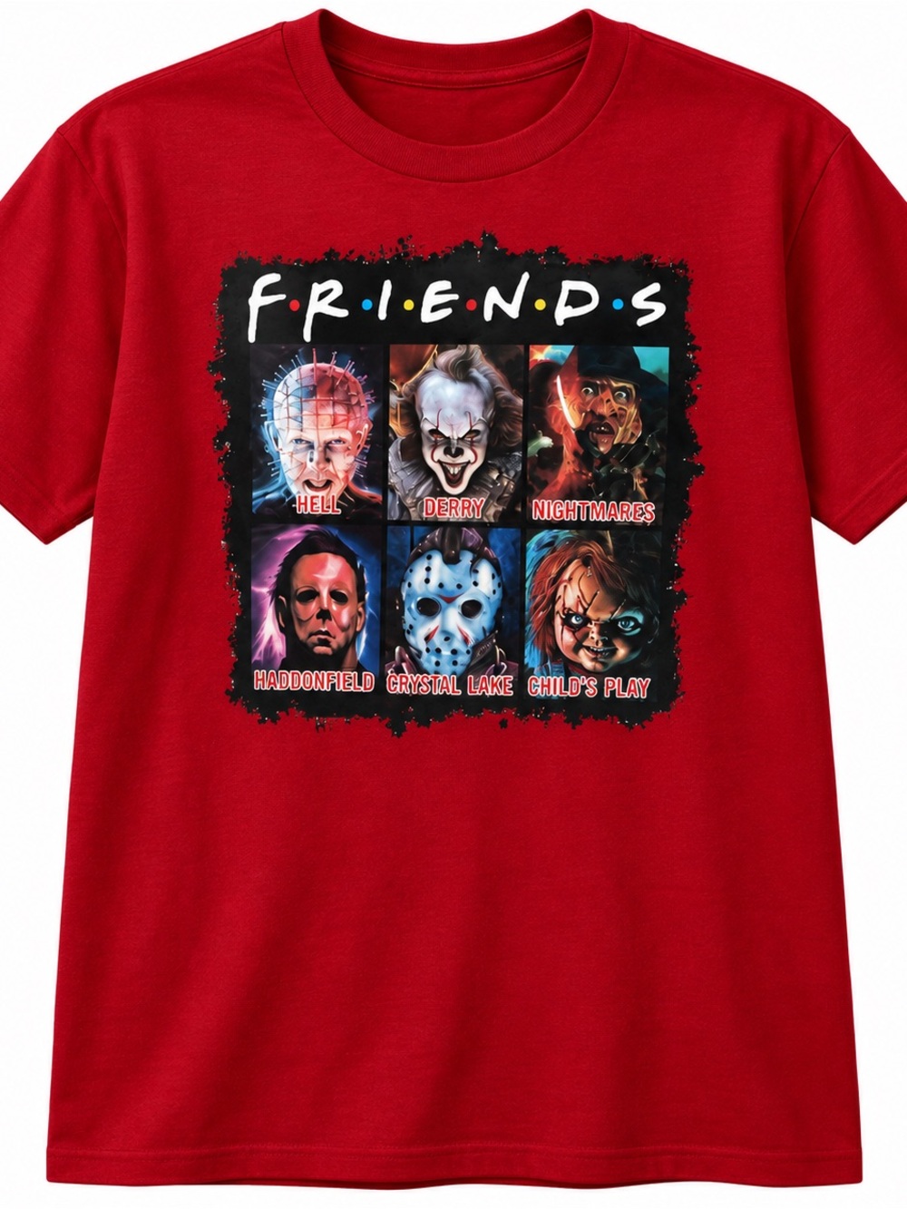 Youth Large NWOT Horror Friends Graphic Tee